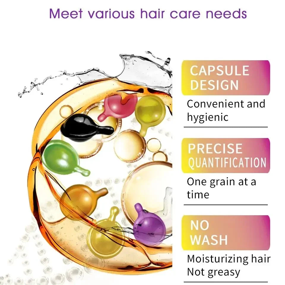 Sevich Hair Vitamin Capsule Oil Repair Damage Natural Extract Nourishing Hair Treatment Serum Pro Keratin Complex Oil