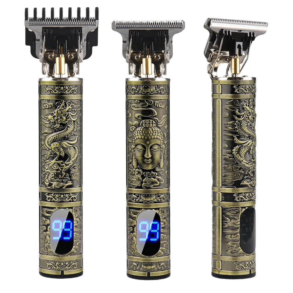 Electric Hair Trimmer with LCD Display