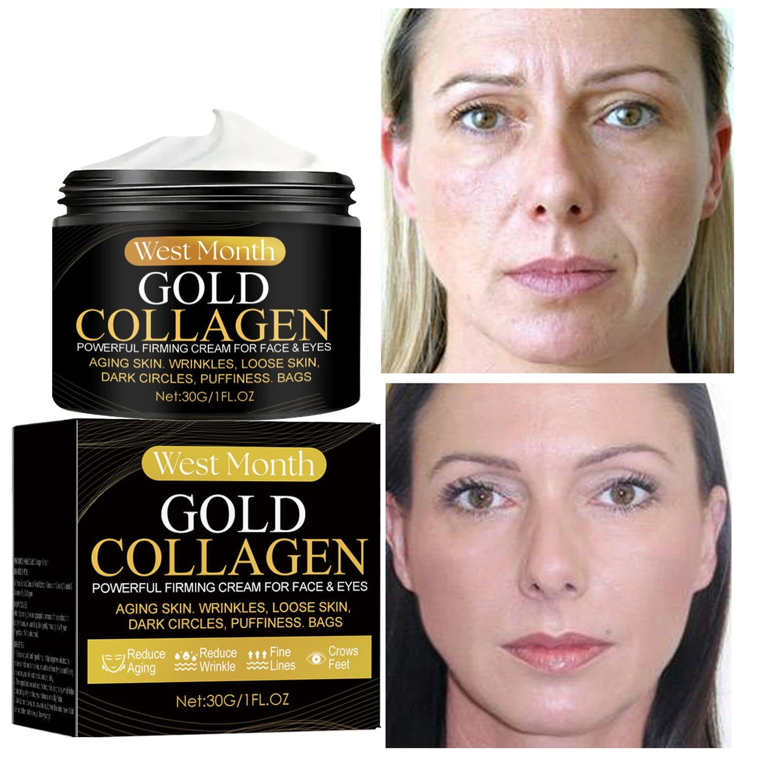 Collagen Wrinkle Removal Cream Whitening Moisturizing Tighten Anti-aging Removing Wrinkle Fine Lines Dark Spot Skin Care Beauty