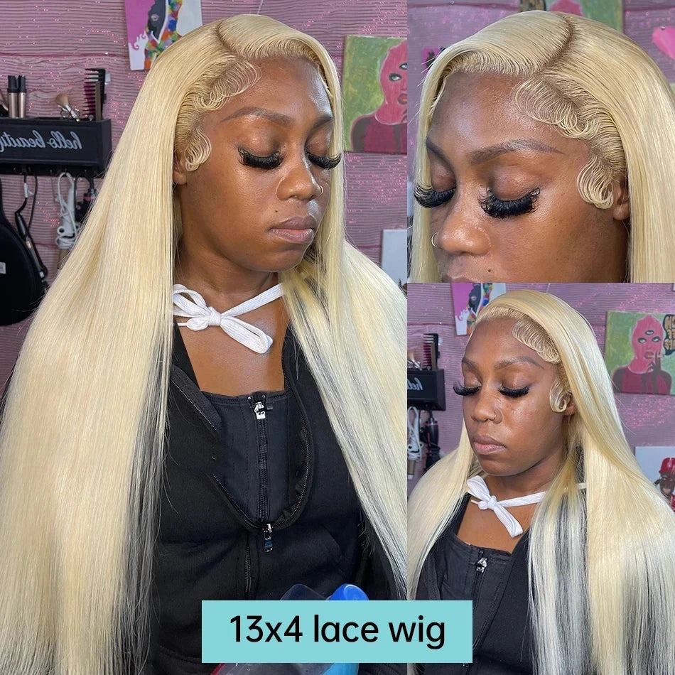 Blonde Lace Wig 38&quot; Brazilian Hair