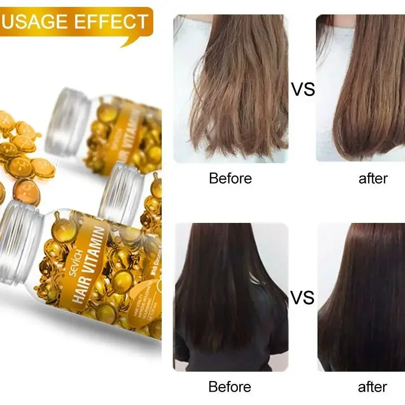 Sevich Hair Vitamin Capsule Oil Repair Damage Natural Extract Nourishing Hair Treatment Serum Pro Keratin Complex Oil